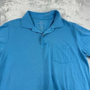 Mack Weldon Shirt Mens Medium Blue Polo Golf Ventilated Combed Cotton Pocket